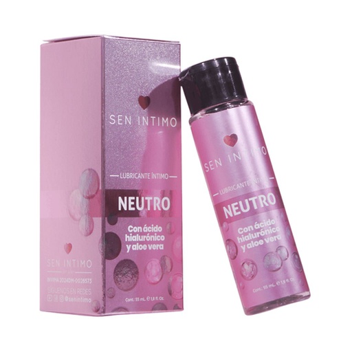 LUBRICANTE SEN INTIMO NEUTRO CON ÁCIDO HIALURÓNICO Y ALOÉ VERA 55ML