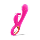 VIBRADOR DILDO CONEJO Y ESTIMULADOR DE CLÍTORIS