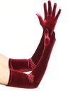 GUANTES LARGOS VELVET ROJOS