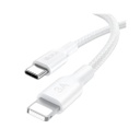 CABLE TRENZADO 1HORA USB-C A LIGHTNING 1M