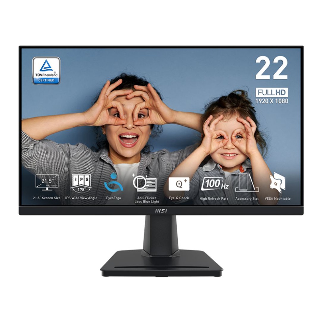 MONITOR MSI PRO MP225 21.5&quot; FHD 100Hz 1MS HDMI