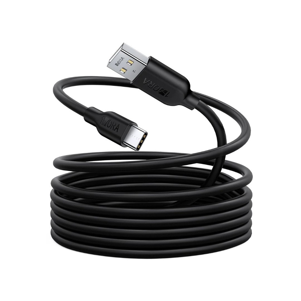 CABLE 1HORA USB-A A USB-C DE PVC 2M