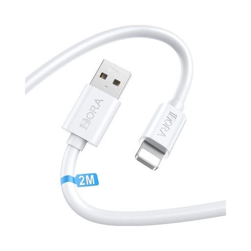 CABLE 1HORA USB-A A LIGHTNING 2M